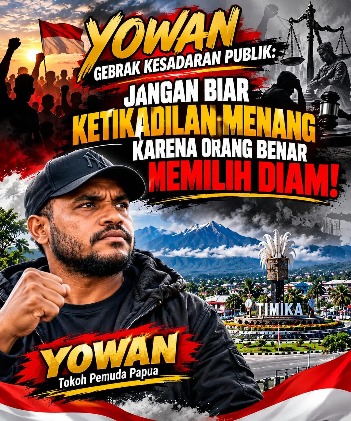 YOWAN GEBRAK KESADARAN PUBLIK: JANGAN BIARKAN KETIDAKADILAN MENANG KARENA ORANG BENAR MEMILIH DIAM!